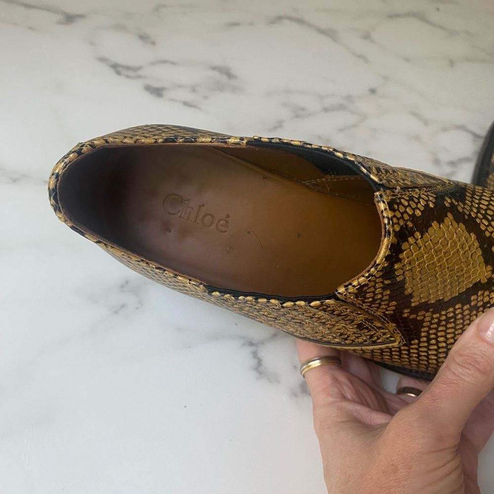 Chloe Rylee Python Print Ankle Boots- Size 8.5 - Picture 6 of 6